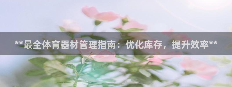 必一体育运动平台官网